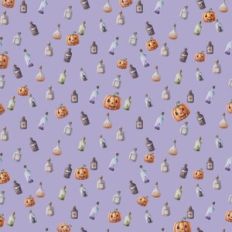 Potion Fun with pumpkins on Purple