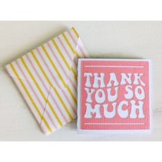 thank you so much card and envelope