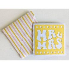 mr and mrs card and envelope