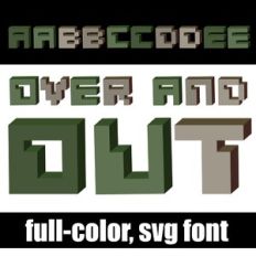 Over and Out Color Font