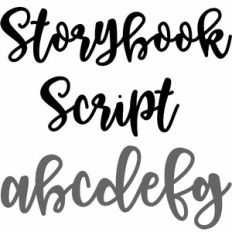 Storybook script font