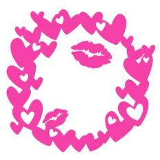 Hearts and Kisses Frame