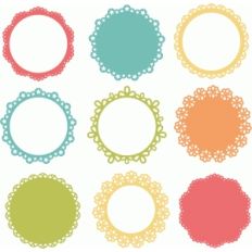 background shapes set of 9