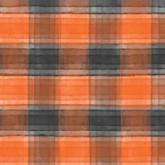 Halloween watercolor plaid pattern