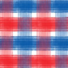 red white and blue watercolor plaid pattern