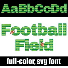 Football Field Color Font