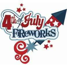 4th of july fireworks title
