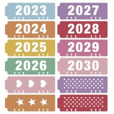A5 Planner 12 Bookmarks