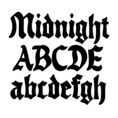 BFC Midnight Stylish Gothic Blackletter Halloween Font
