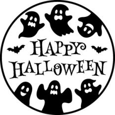 Happy Halloween Round Sign