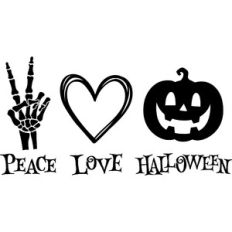 Peace Love Halloween