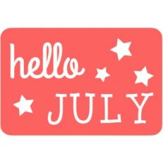 hello july 4 x6 journaling card