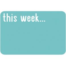 this week 4x6 journaling card