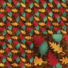 autumn leaves foil pattern