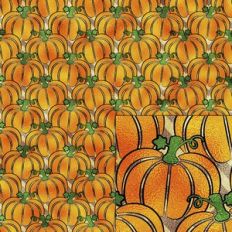 pumpkin foil pattern