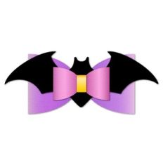 Halloween Bat Bow template