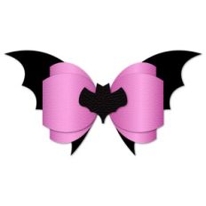 Halloween Bat Bow template