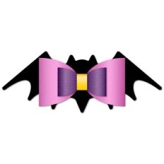 Halloween Bat Bow template