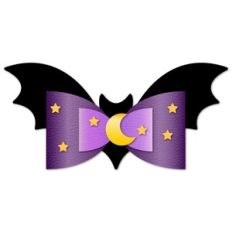 Halloween Bat Bow template
