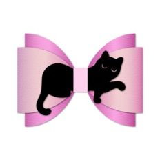 Cute Cat Hair Bow Template