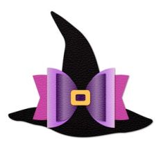 Halloween Witch Hat Bow template
