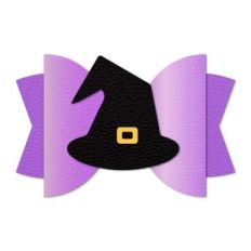 Halloween Witch Hat Bow template
