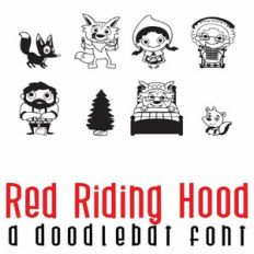 Red Riding Hood Doodlebat Font