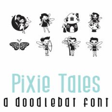 Pixie Tales Doodlebat Font