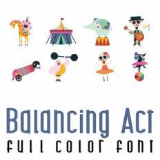 Balancing Act Full Color Font