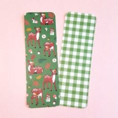 Woodland Deer and Gingham Bookmarks
