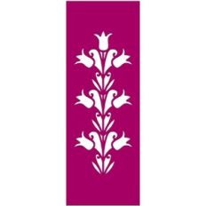 Meadow Flower Stem Bookmark Stencil or Border
