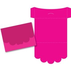 gift card holder - scalloped