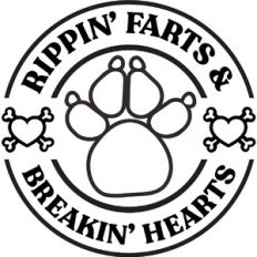 Rippin' farts and breakin' hearts dog paw