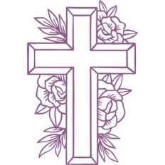 floral cross