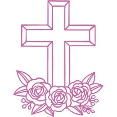 floral cross