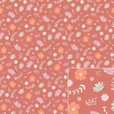 Fall Floral Printable Pattern Background