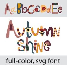 Autumn Shine Color Font