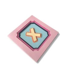 ALPHABET CARD WITH DISPLAY - X