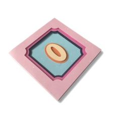 ALPHABET CARD WITH DISPLAY - O