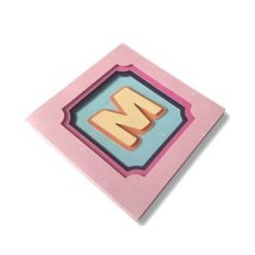 ALPHABET CARD WITH DISPLAY - M