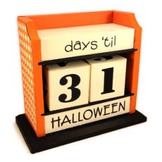 Halloween Countdown Blocks Stand