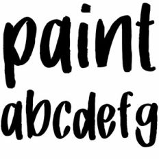 paint font