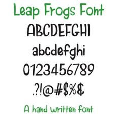 Leap Frogs Font