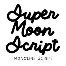 BFC SuperMoon Retro Monoline Bold Script Font