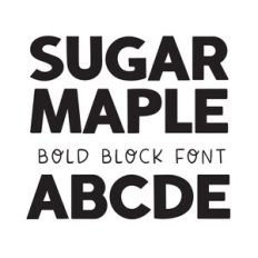 BFC Sugar Maple Basic Simple Display Block Headline Font