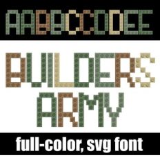 Builders Army Color Font