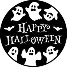 Happy Halloween Round Sign