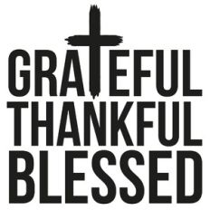 Grateful, Thankful, Blessed Cross Quote