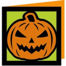 halloween pumpkin card