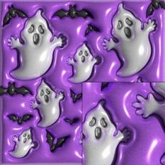 ghost and bat inflated pattern